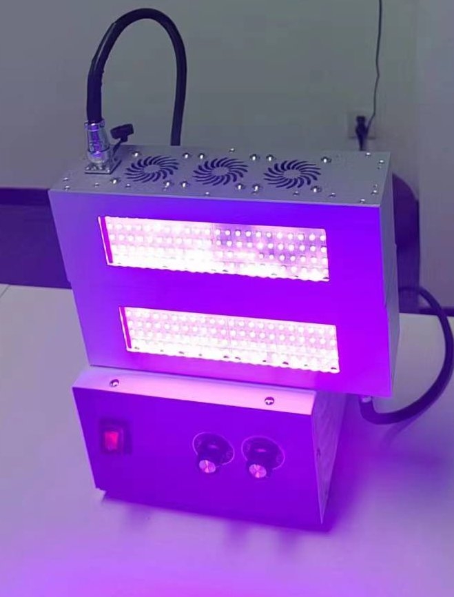 UV-LED-Härtungsgerät luftgekühlt 300 × 50 mm (ein Steuergerät, ein Kopf)