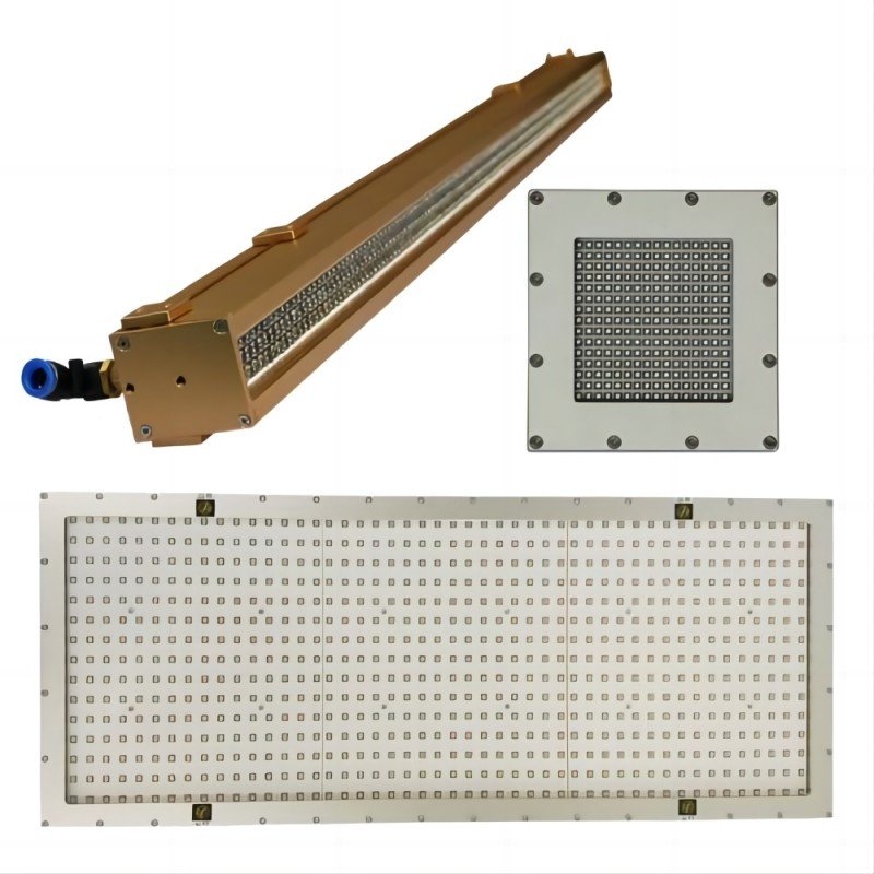 Recubrimiento de mueble y paneles: lámpara de mercurio sustituida por UV-LED