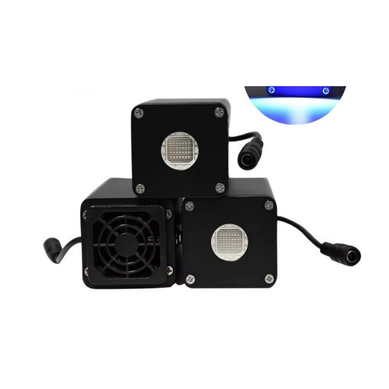 70 W UV-LED-Härtungssystem 25 × 25 mm, luftgekühlt